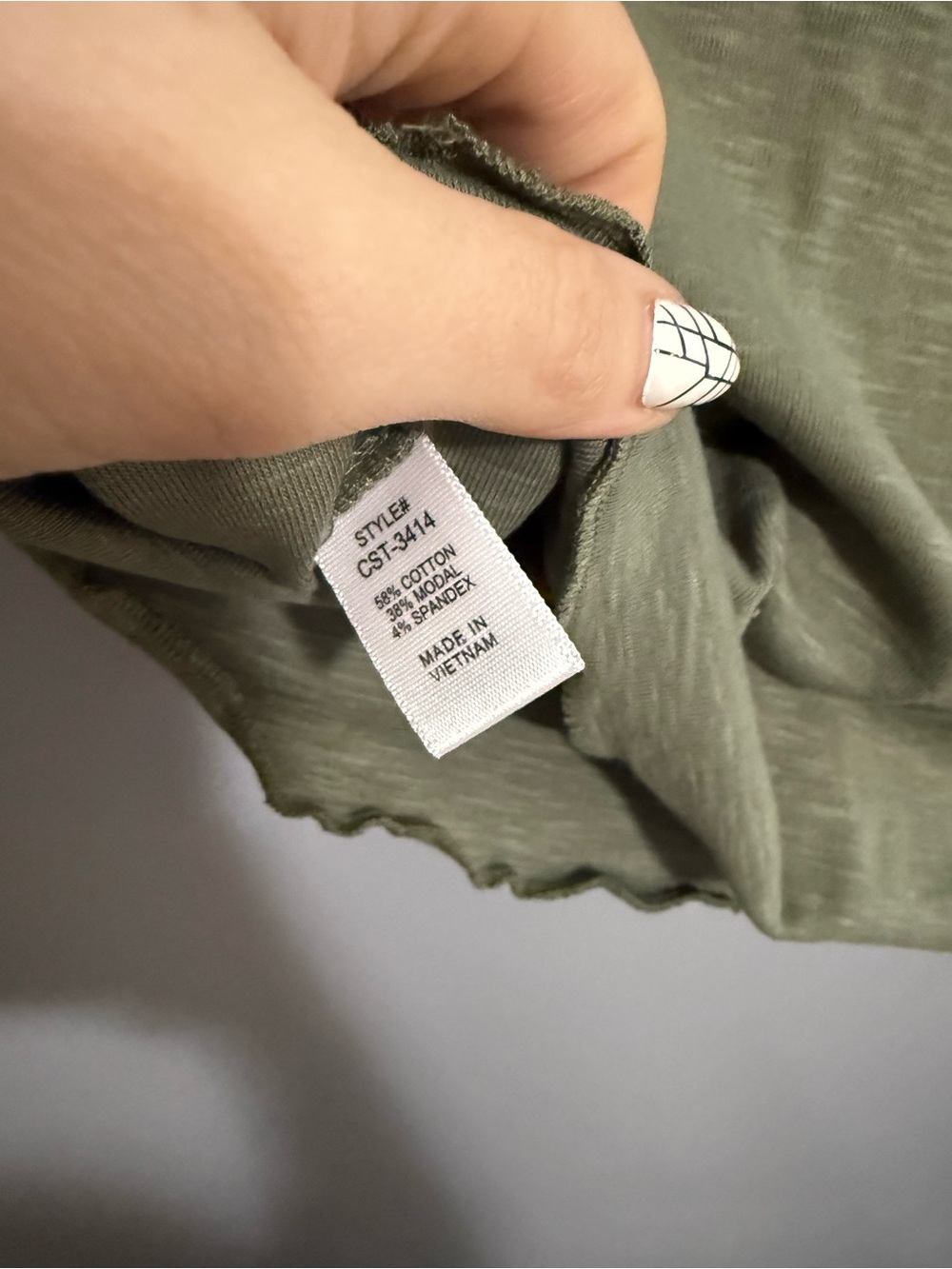 Zenana Olive Green Drawstring Fleece Jogger Pants and Lettuce Trim Baby Tee NWOT - Picture 6 of 6